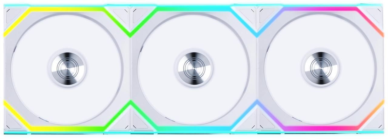Lian Li 12RSL1W3W UNI FAN SL Wireless RGB Reverse Blade White 3x
