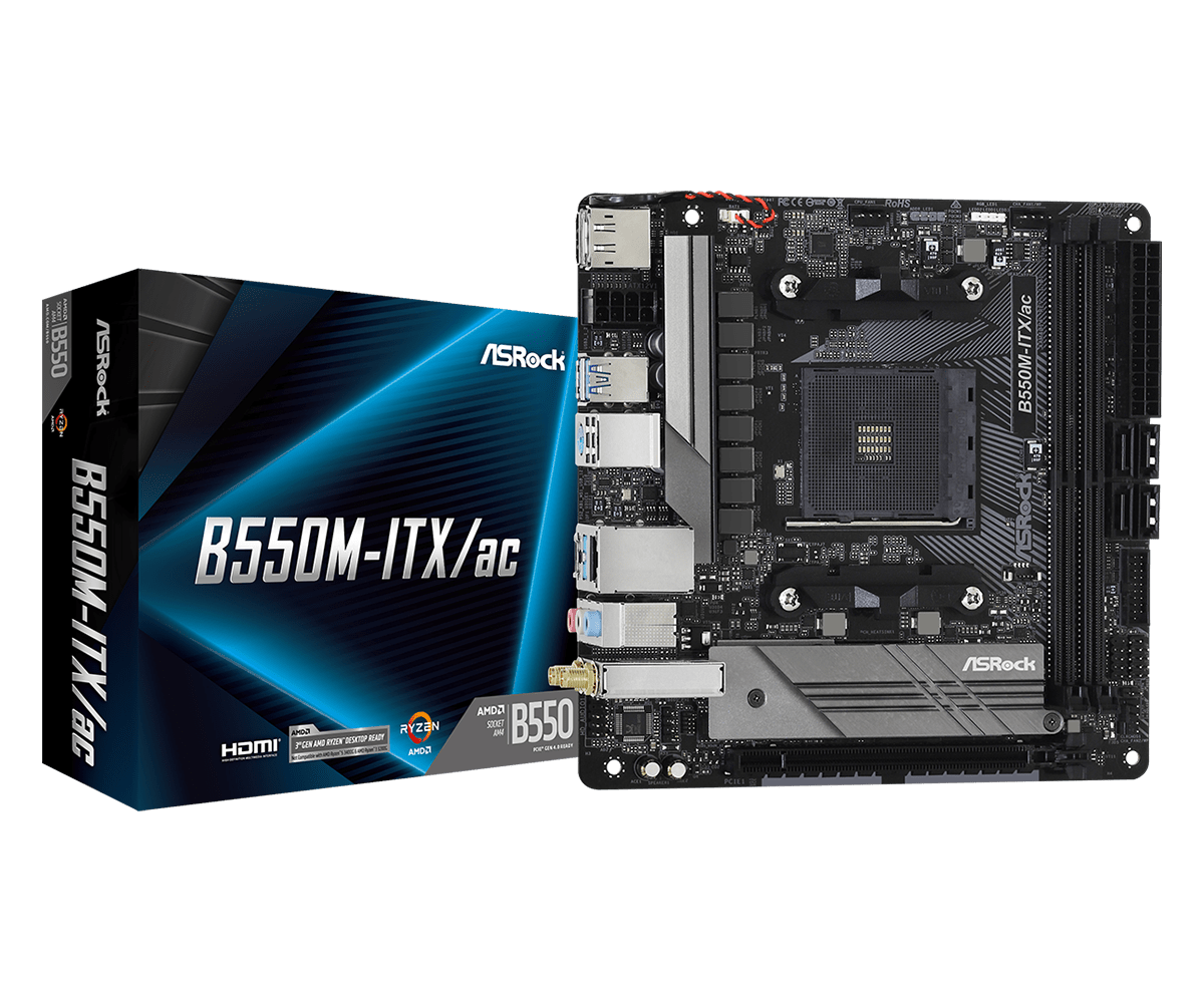 ASRock B550M-ITX/ac ＋ Ryzen 7 5700X　ジャンク ASRock B550M-ITX/AC Mini-ITX Motherboard Ryzen 3rd Gen Socket AM4