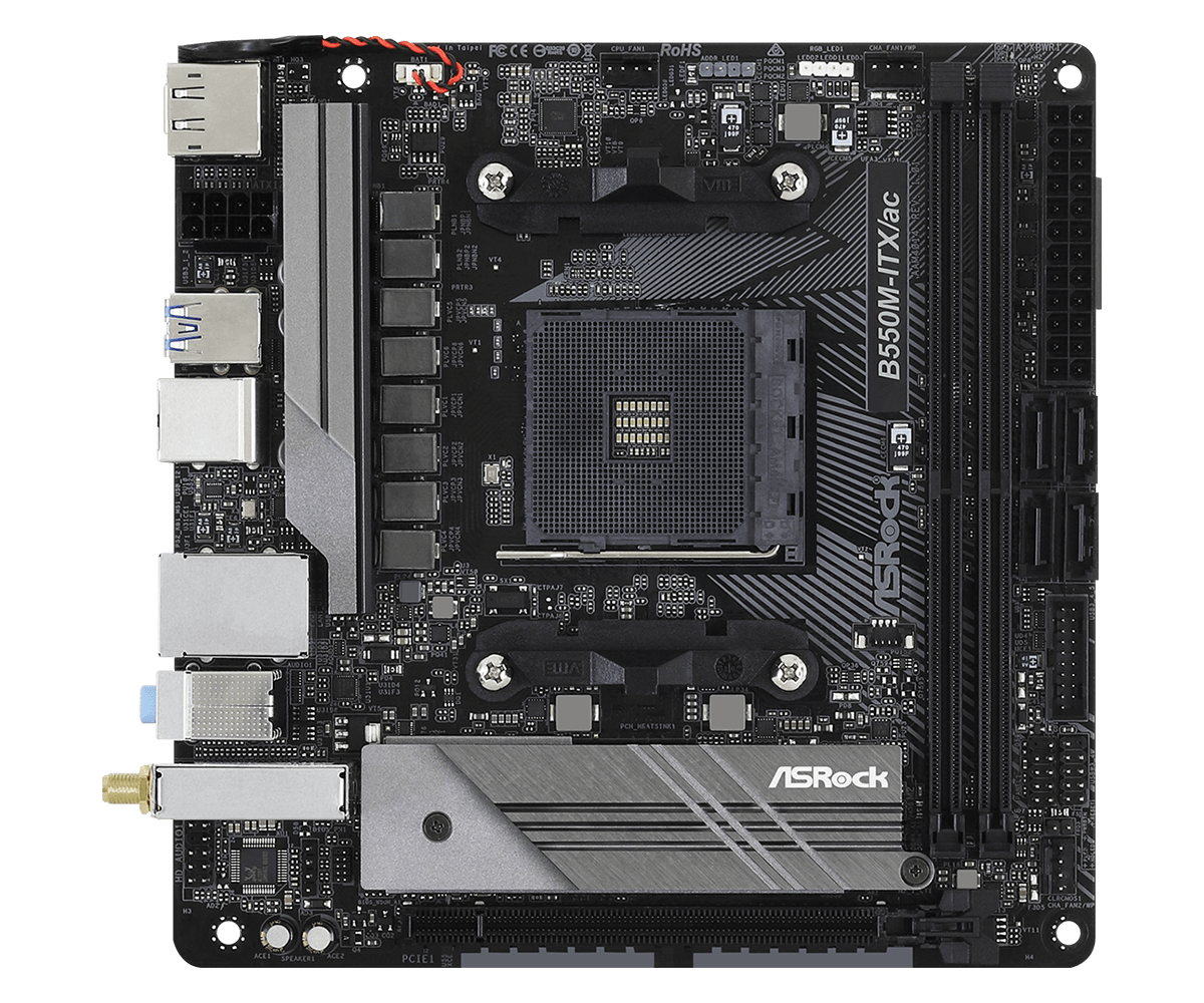 ASRock B550M-ITX/AC Mini-ITX Motherboard Ryzen 3rd Gen Socket AM4