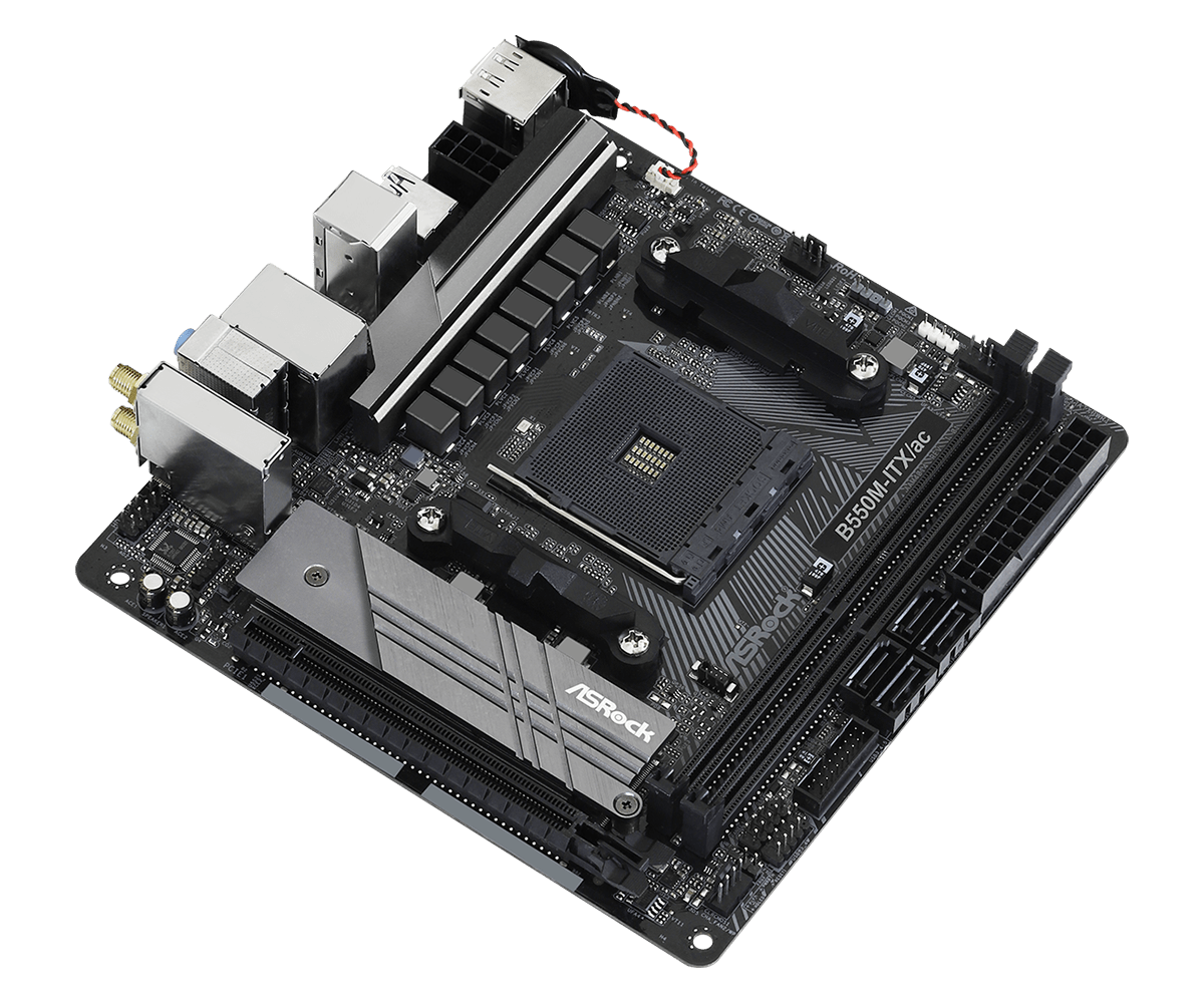 【値下げ】B550M-ITX/ac ASRock B550M-ITX/AC Mini-ITX Motherboard Ryzen 3rd Gen Socket AM4