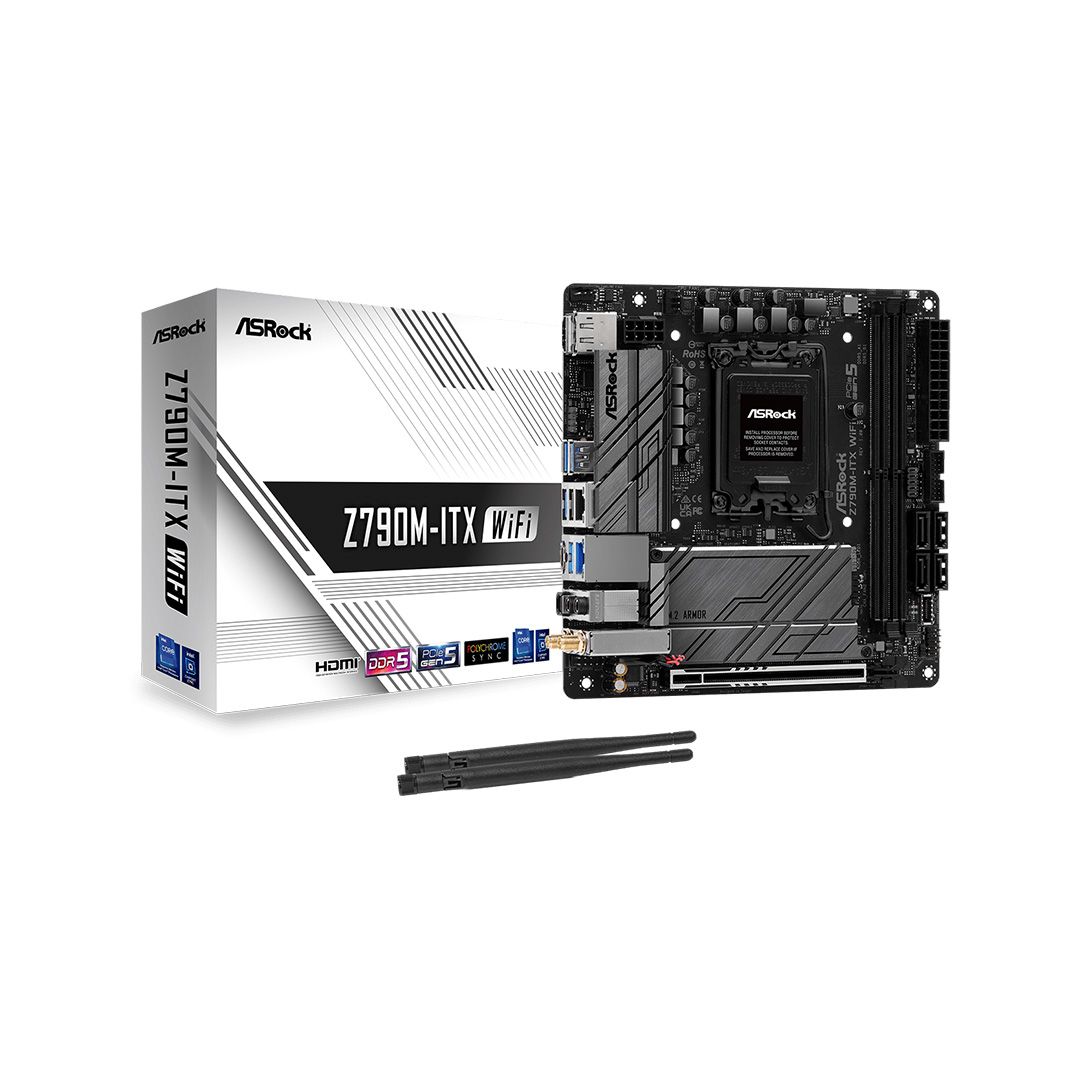 ASRock Z790M-ITX WiFi Mini-ITX Motherboard Intel 12th/13th Gen LGA