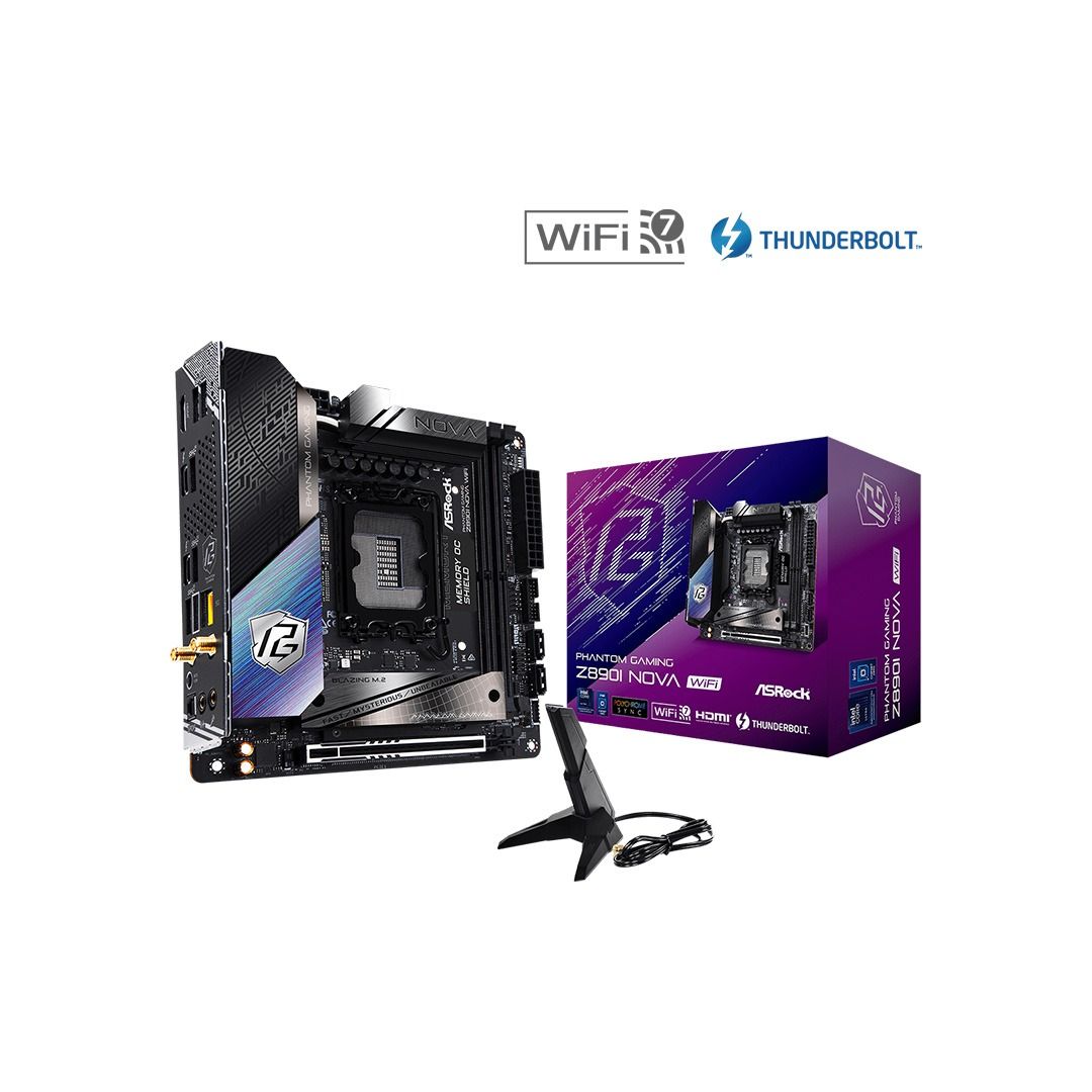 ASRock Z890I Nova WiFi ITX Motherboard Intel Z890 Chipset LGA1851