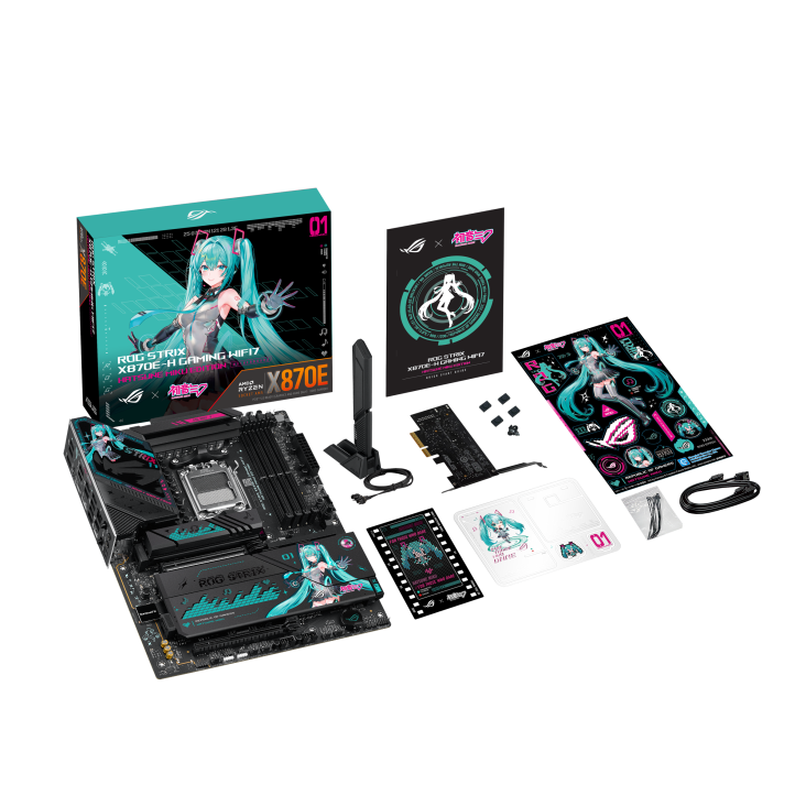 新品未開封品 ASUS ROG X870E-H HATSUNE 初音ミク ROG STRIX X870E-H GAMING WIFI7 HATSUNE MIKU EDITION | ROG Strix