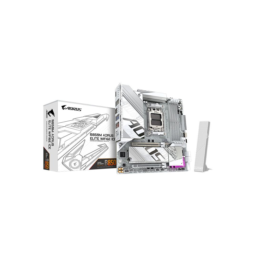 GIGABYTE B850M AORUS ELITE WIFI6E ICE mATX Motherboard AMD AM5