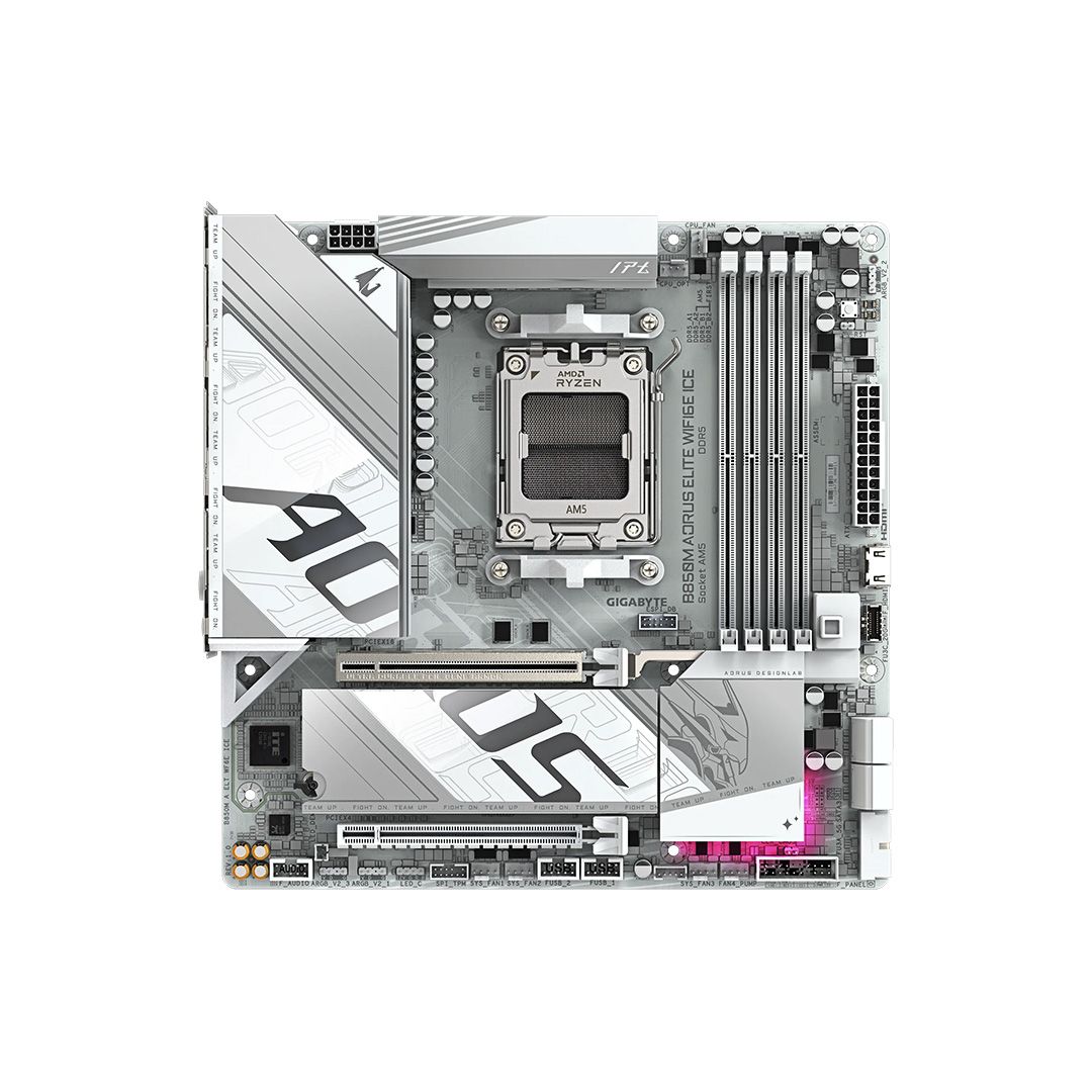 GIGABYTE B850M AORUS ELITE WIFI6E ICE mATX Motherboard AMD AM5