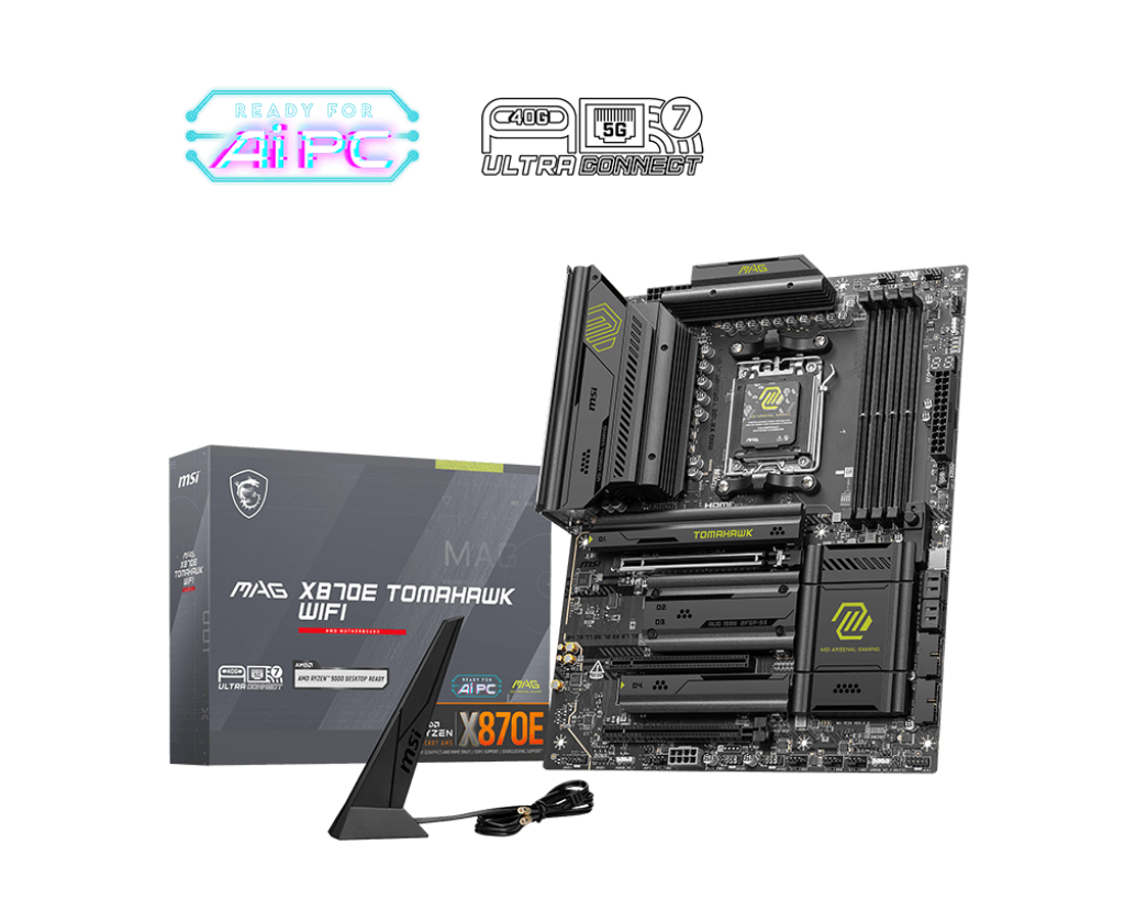 MSI Mag X870E Tomahawk WiFi Gaming Motherboard
