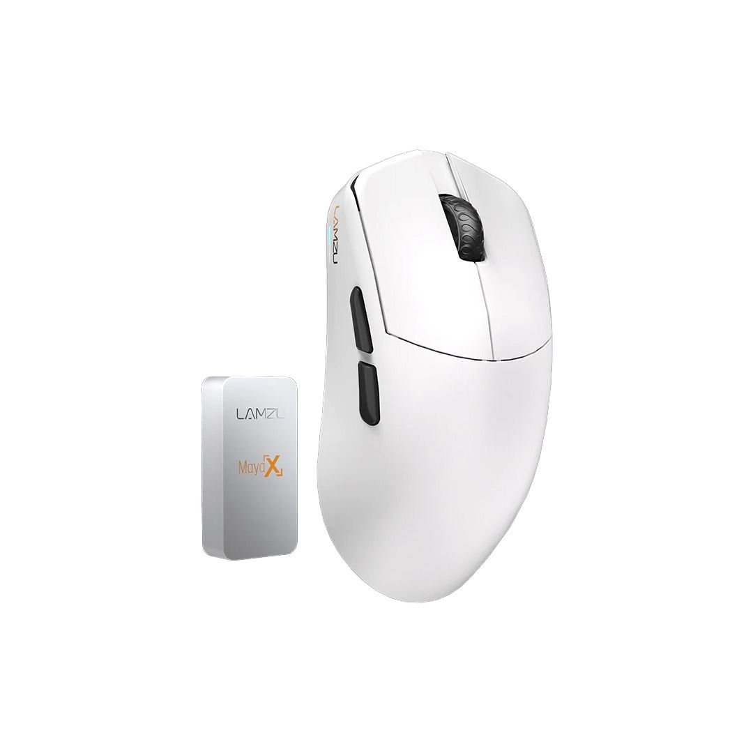Lamzu MAYA X 8K Gaming Mouse White3950 IC Nordic 52840 8K Lamzu