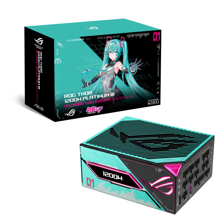 ASUS ROG Thor 1200W Platinum III 初音ミク 新品 ASUS ROG-THOR-1200P3-MIKU ROG Thor 1200W Platinum Platinum III