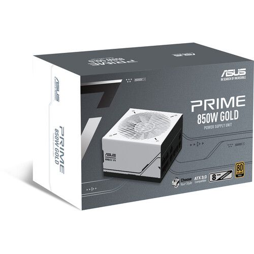 ASUS AP-850G Prime 850W Power Supply White 80 PLUS Gold Rated ATX 3.0