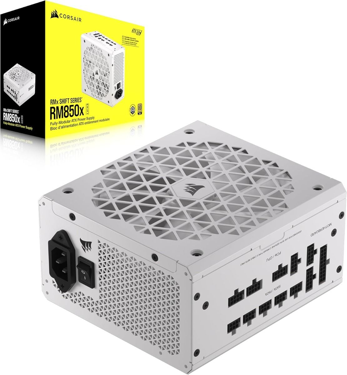 Corsair CP-9020274-NA 850W RM850x Shift White Cybenetics Fully