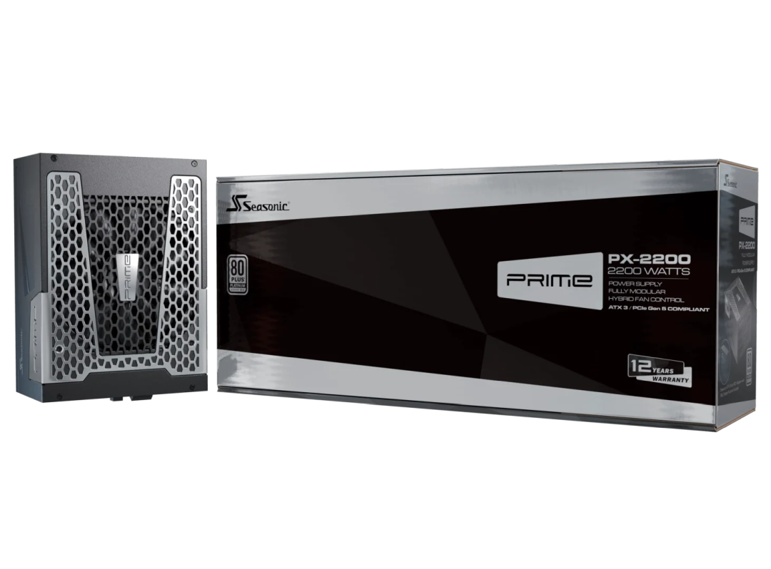 シーソニック PRIME PX-2200 2200W 電源【新品・未使用】 Seasonic PRIME PX-2200 ATX 3 2200W 230V Power Supply 80 PLUS