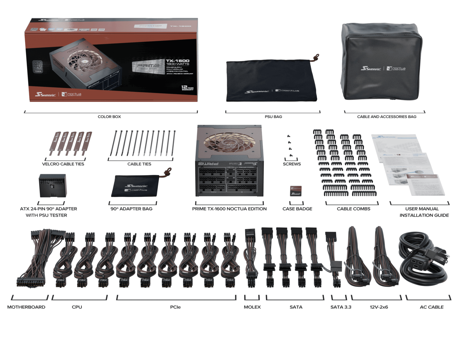 Seasonic Prime TX-1600 Noctua Edition 1600WUltra-Quiet Fully