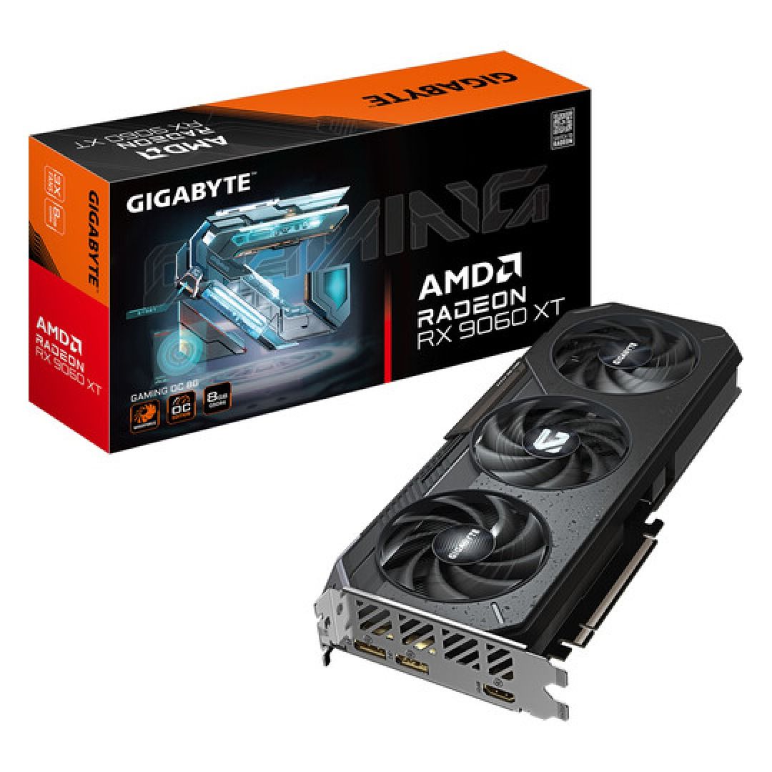 GIGABYTE Radeon RX 9060 XT Gaming OC 8GB Graphics Card PCIe 5.0 3x