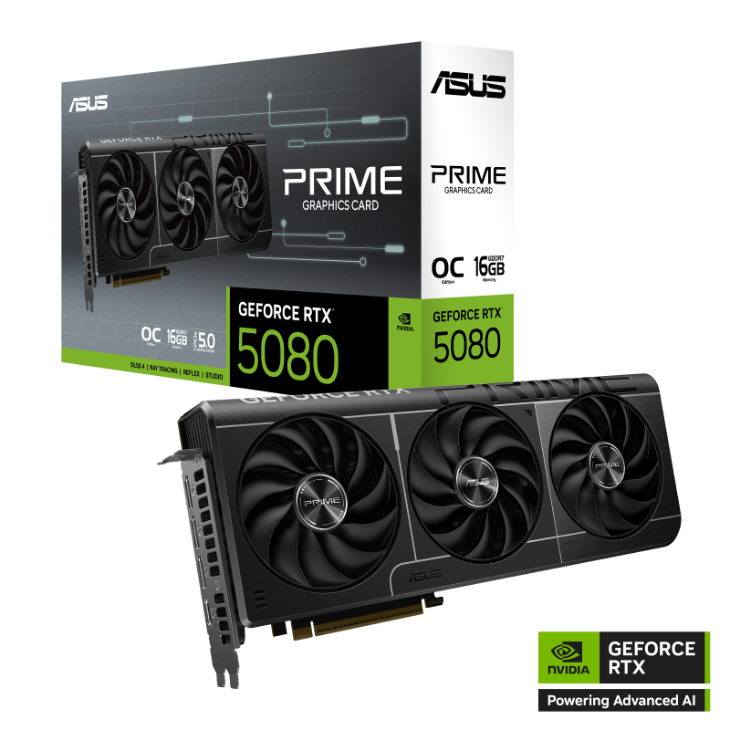 ASUS PRIME-RTX5080-O16G PRIME GeForce RTX 5080 OC Edition Graphics