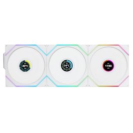 TL WIRELESS LCD 120 3pack リバースブレード ホワイト Amazon.com: Lian Li UNI FAN TL LCD Series Fan, Pack of 3, Includes