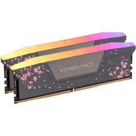 メモリー CMH32GX5M2E6000C36 VENGEANCE® RGB 32GB (2x16GB) DDR5 DRAM 6000MT/s C36 Memory Kit — Black