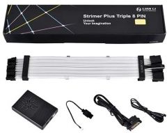 Lian Li STRIMER PLUS TRIPLE 8 PIN Power Supply Extension Cable with RGB Controller