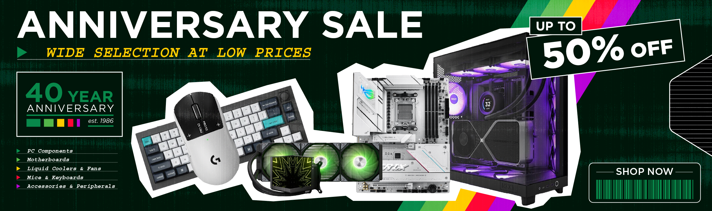 40th Anniversary: Sales and Promotions