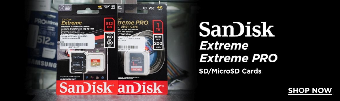 Buy the Sandisk Extreme Pro MicroSD SD cards