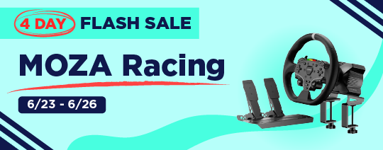 4-Day Flash Sale All Moza Racing Sim Peripherals