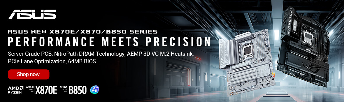 Shop ASUS X870E, X870, B850 Series Motherboards