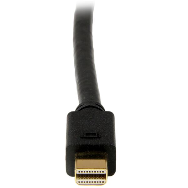 mini DisplayPort cable end front view