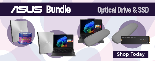 ASUS Optical Disk Drive and SSD Enclosure Bundles