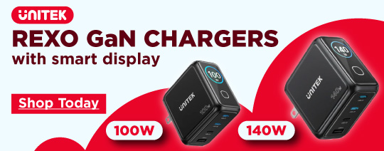 Unitek REXO GaN Chargers